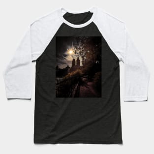 Central Park Sunset Manhattan New York City Baseball T-Shirt